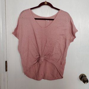 Short Sleeve Knotted Shirt